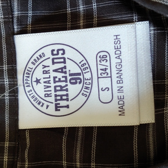 NWT Rivalry Threads Men's Clemson Tigers Long Sleeve Button Down Shirt Size S - Picture 5 of 7